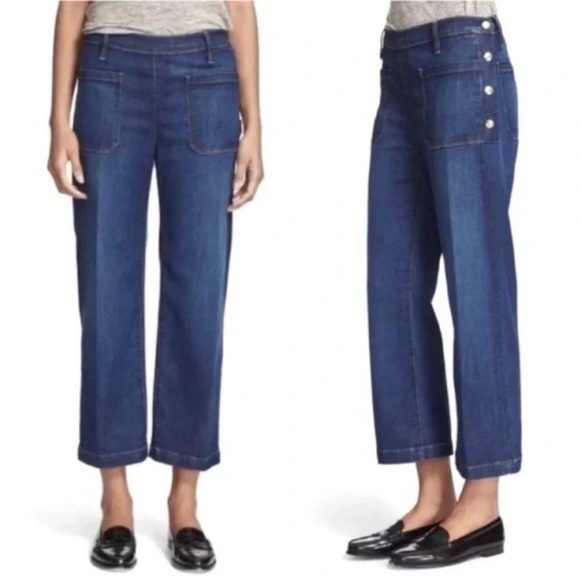 Frame Denim Denim - Frame Denim Lucia Antibes High Waist  Crop Jenas